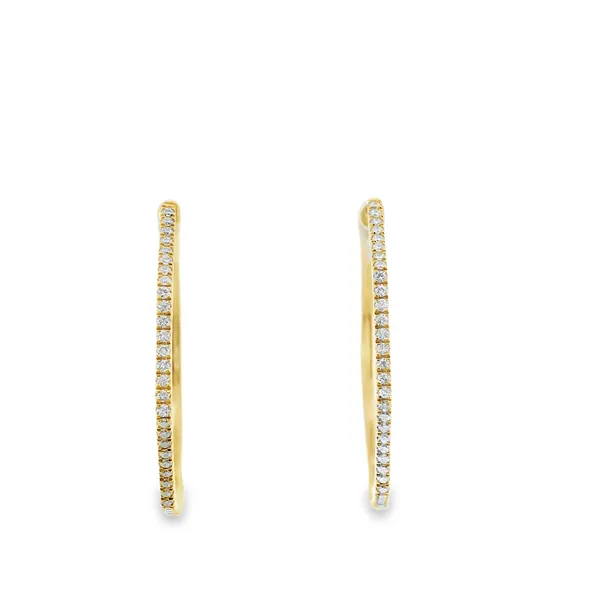 Uneek Diamond Hoop Earrings Aires Jewelers Morris Plains, NJ