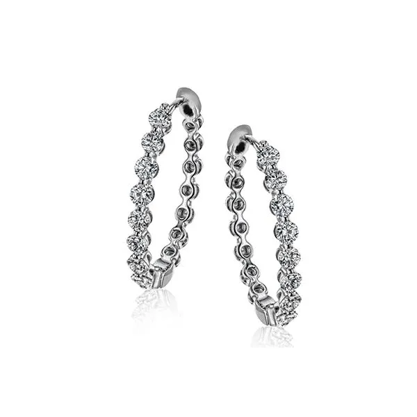 Simon G Diamond Hoops Aires Jewelers Morris Plains, NJ