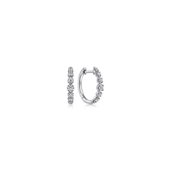 Gabriel & Co Diamond Hoop Earrings Aires Jewelers Morris Plains, NJ