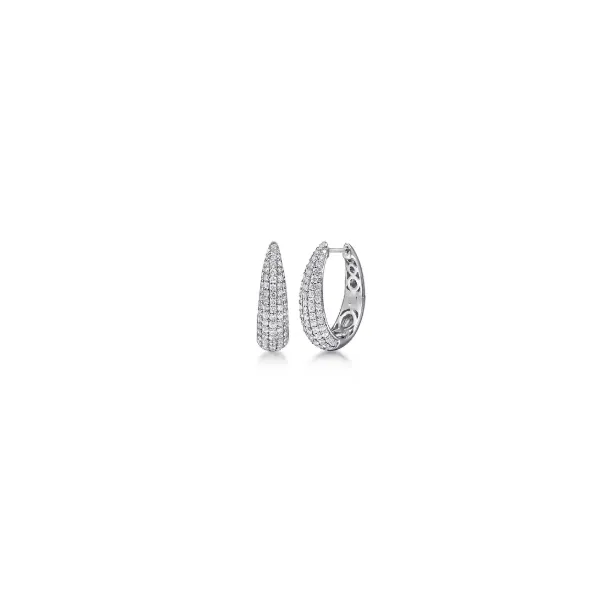 Gabriel & Co Diamond Hoop Earrings Aires Jewelers Morris Plains, NJ