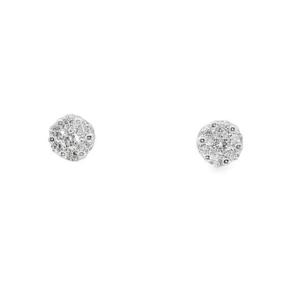 Diamond Cluster Stud Earrings Aires Jewelers Morris Plains, NJ