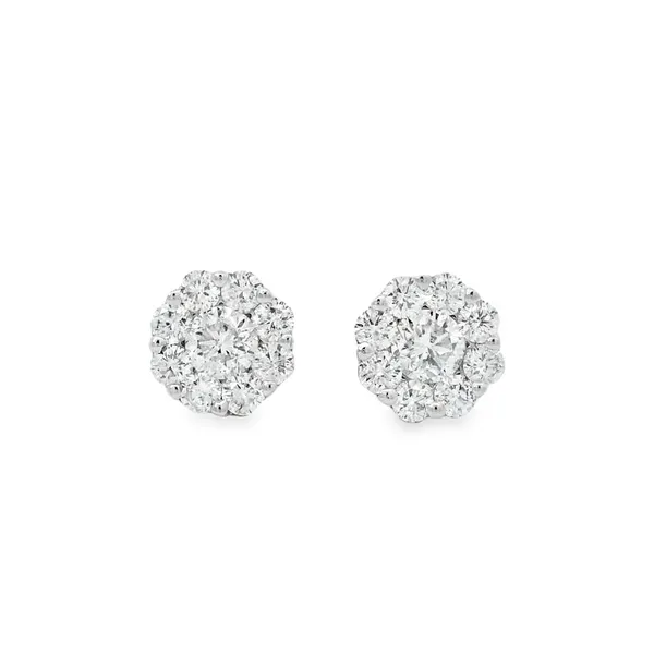 Diamond Cluster Earrings Aires Jewelers Morris Plains, NJ