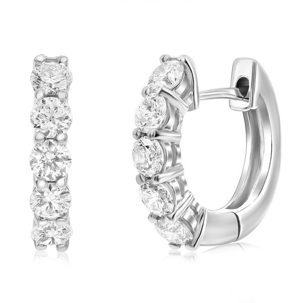 Diamond Huggie Earrings Aires Jewelers Morris Plains, NJ