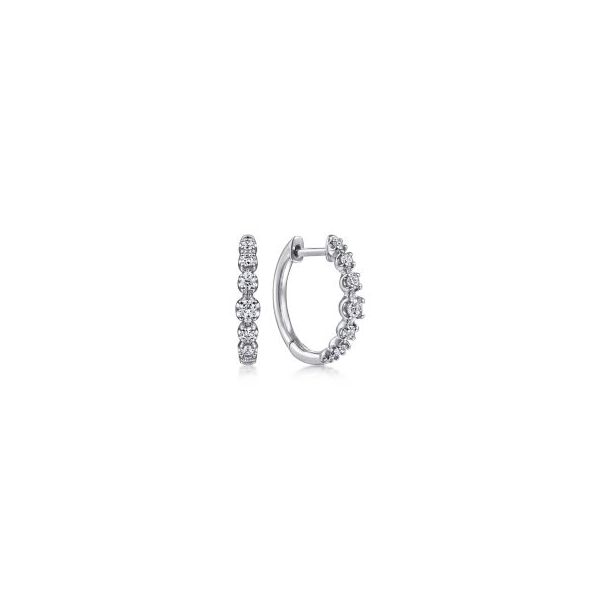 Gabriel & Co Diamond Hoop Earrings Aires Jewelers Morris Plains, NJ