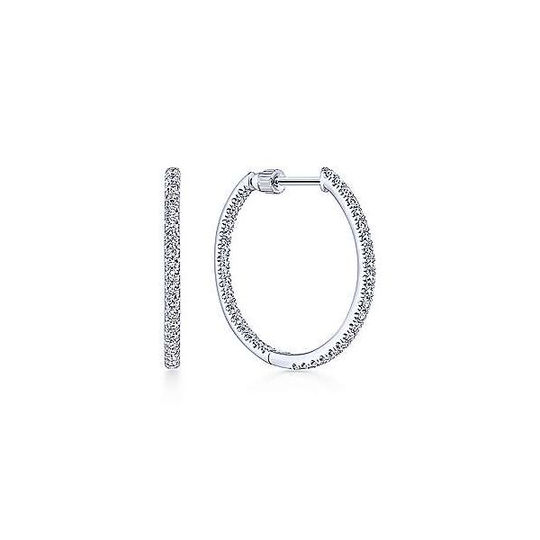 Gabriel & Co Diamond Hoop Earrings Aires Jewelers Morris Plains, NJ
