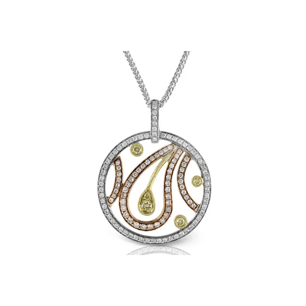 Simon G Diamond Paisley Pendant Aires Jewelers Morris Plains, NJ