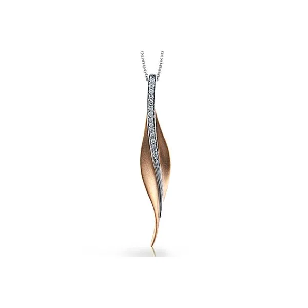 Simon G Diamond Leaf Pendant Aires Jewelers Morris Plains, NJ