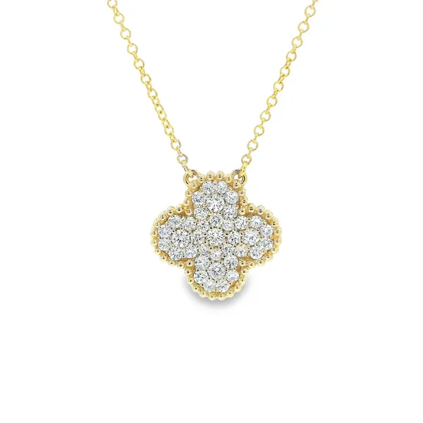 Diamond Clover Pendant Aires Jewelers Morris Plains, NJ
