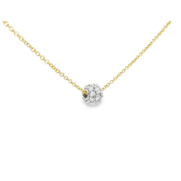 Aires Diamond Bead Pendant Image 2 Aires Jewelers Morris Plains, NJ