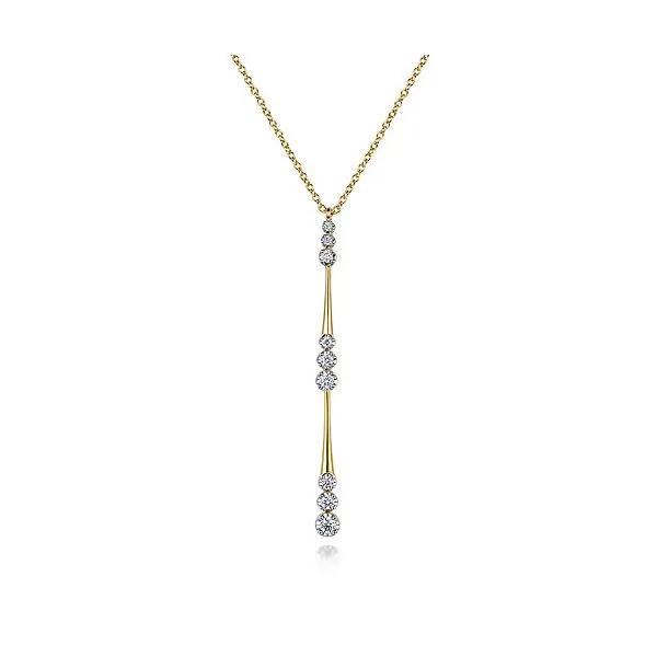 Gabriel & Co Diamond Drop Pendant Aires Jewelers Morris Plains, NJ