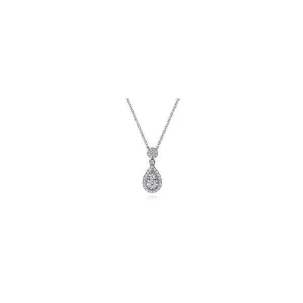 Gabriel & Co Diamond Drop Pendant Aires Jewelers Morris Plains, NJ