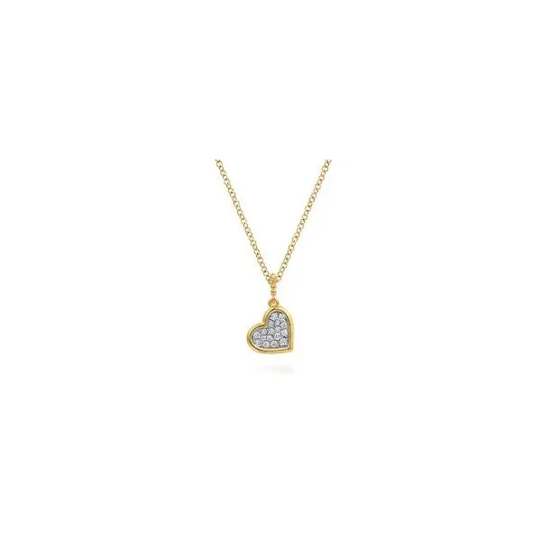 Gabriel & Co Diamond Heart Pendant Aires Jewelers Morris Plains, NJ
