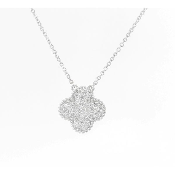 Aires Diamond Clover Neckalce Aires Jewelers Morris Plains, NJ