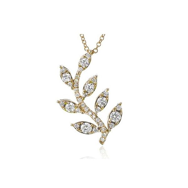 Simon G Floral Diamond Pendant Aires Jewelers Morris Plains, NJ