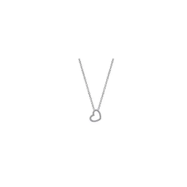 Gabriel & Co Diamond Heart Pendant Aires Jewelers Morris Plains, NJ