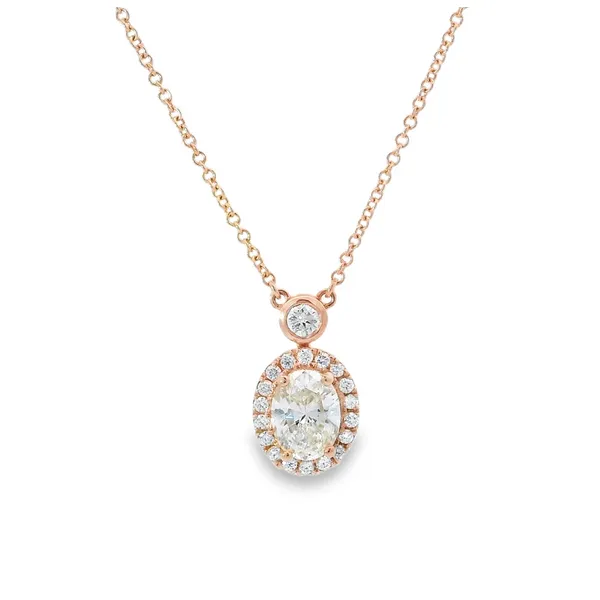OVAL DIAMOND PENDANT Aires Jewelers Morris Plains, NJ