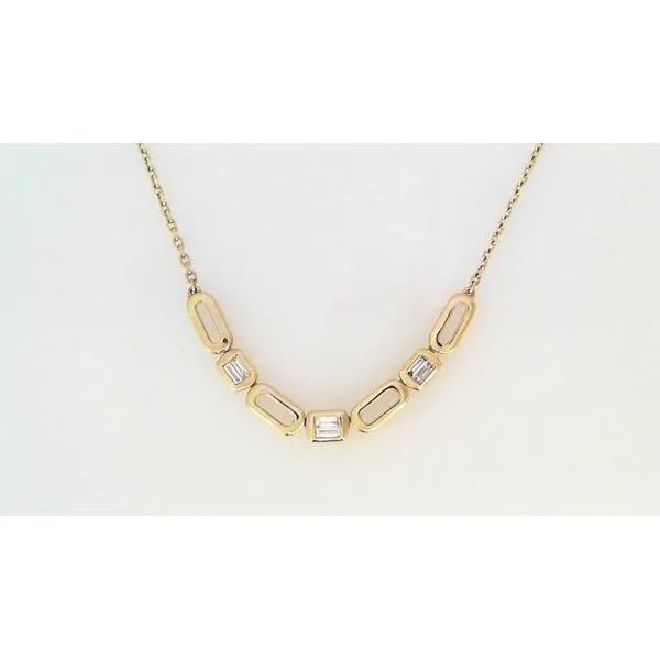 Diamond Link Smile Necklace Aires Jewelers Morris Plains, NJ