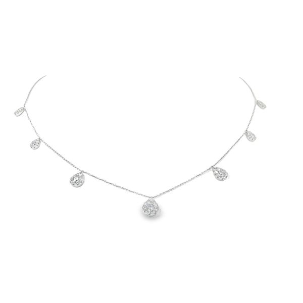 Diamond Drops Necklace Image 2 Aires Jewelers Morris Plains, NJ
