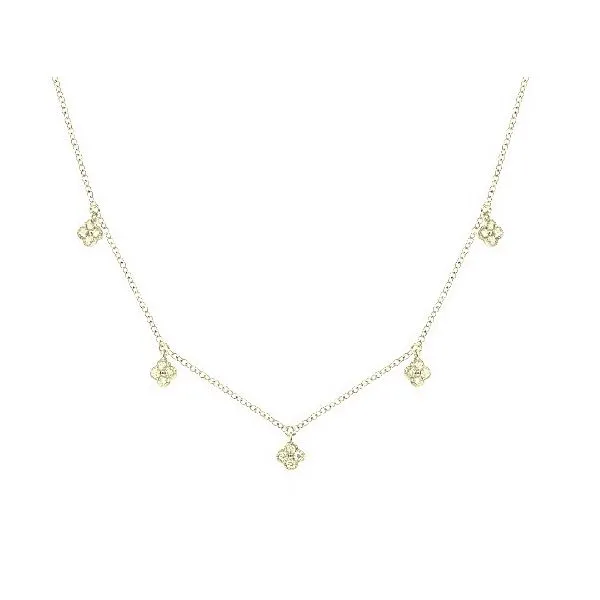 Gabriel & Co Clover Drops Necklace Aires Jewelers Morris Plains, NJ
