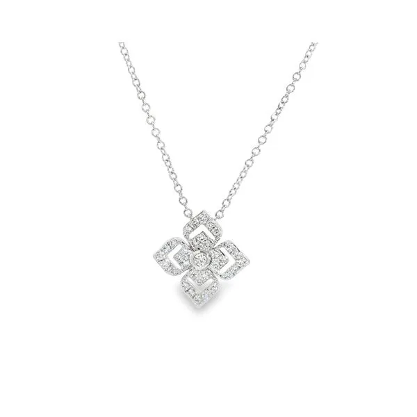 Uneek Floral Inspired Diamond Necklace Aires Jewelers Morris Plains, NJ