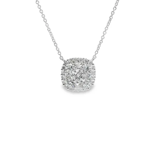 Diamond Cluster Pendant Aires Jewelers Morris Plains, NJ