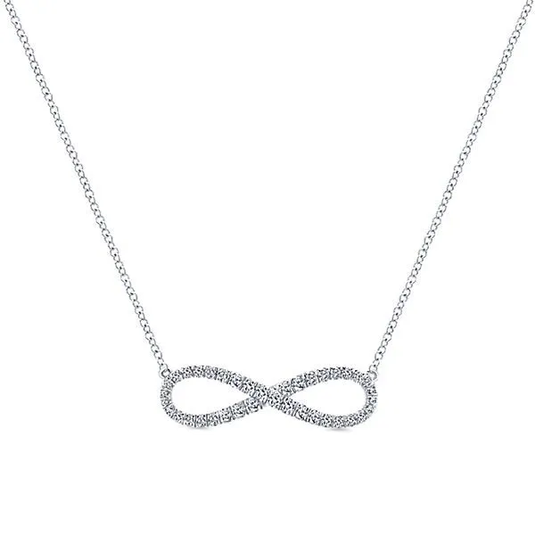 Gabriel & Co Diamond Infinity Pendant Aires Jewelers Morris Plains, NJ