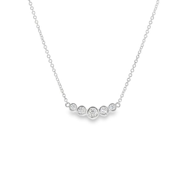 Diamond Bezel Smile Necklace Aires Jewelers Morris Plains, NJ