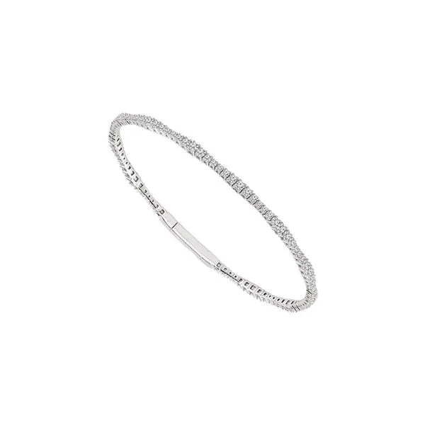 Diamond Flexible Bangle Bracelet Aires Jewelers Morris Plains, NJ