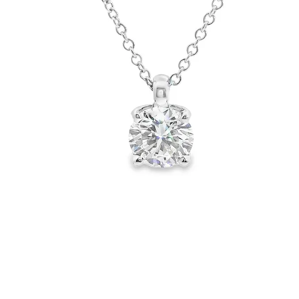 Aires Lab Grown Diamond Solitaire Pendant Image 2 Aires Jewelers Morris Plains, NJ