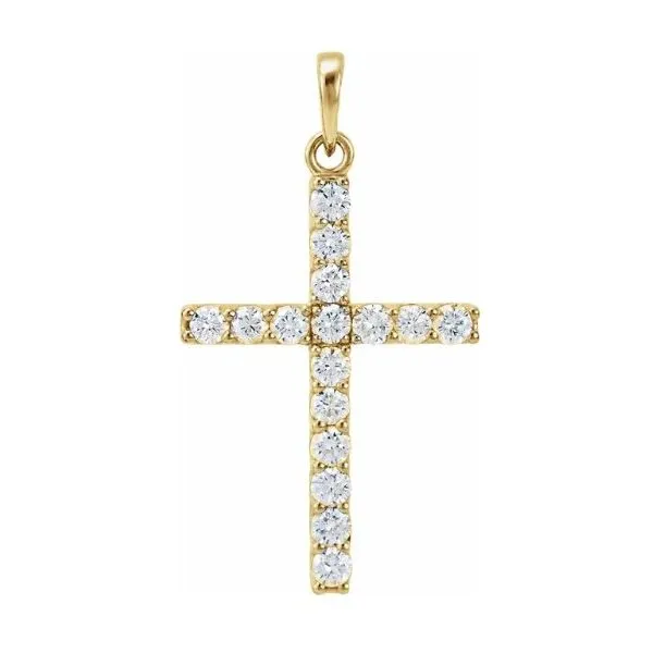 Lab Grown Diamond Cross Pendant Aires Jewelers Morris Plains, NJ