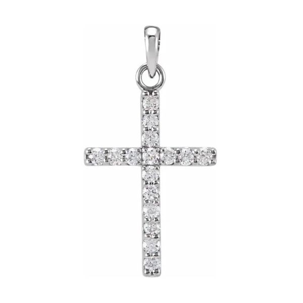Lab Grown Diamond Cross Pendant Aires Jewelers Morris Plains, NJ
