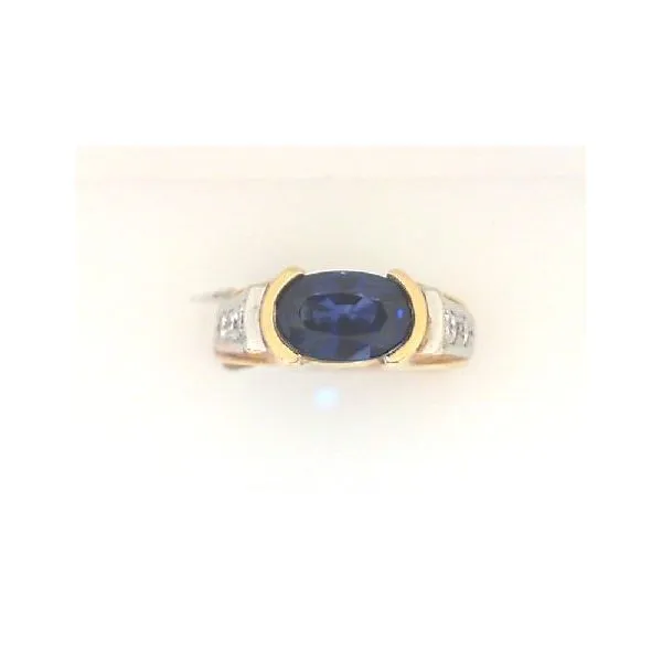 SAPPHIRE AND DIAMOND RING Aires Jewelers Morris Plains, NJ