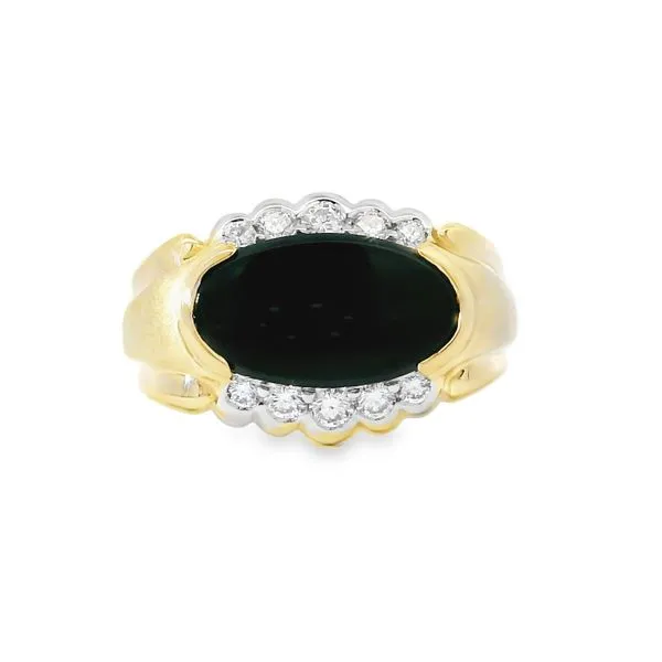 ONYX AND DIAMOND RING Aires Jewelers Morris Plains, NJ