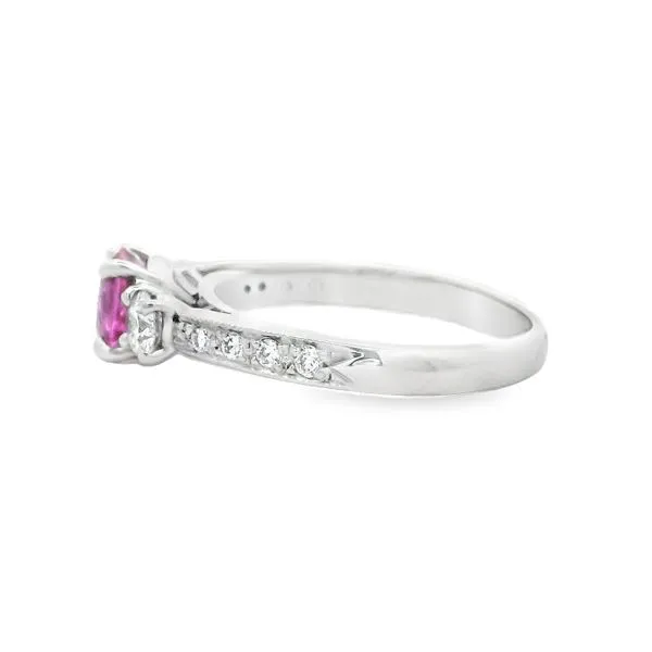 PINK SAPPHIRE AND DIAMOND RING Image 2 Aires Jewelers Morris Plains, NJ