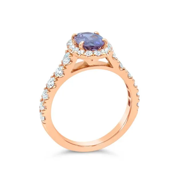 Aires Signature Alexandrite and Diamond Ring Image 2 Aires Jewelers Morris Plains, NJ