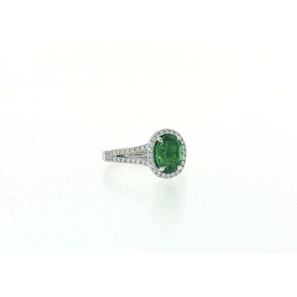 Aires Tsavorite Garnet and Diamond Ring Image 2 Aires Jewelers Morris Plains, NJ