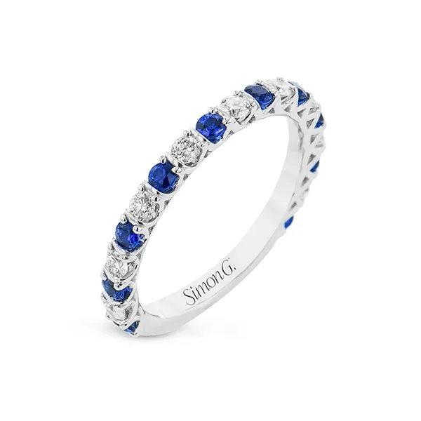 Simon G Diamond and Sapphire Ring