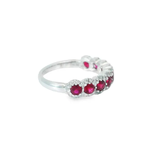 Diamond and Ruby Ring Image 2 Aires Jewelers Morris Plains, NJ