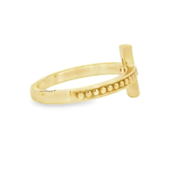 RUBY AND DIAMOND CROSS RING Image 4 Aires Jewelers Morris Plains, NJ