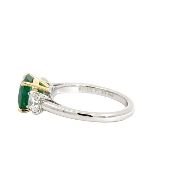 DIAMOND AND EMERALD RING Image 2 Aires Jewelers Morris Plains, NJ
