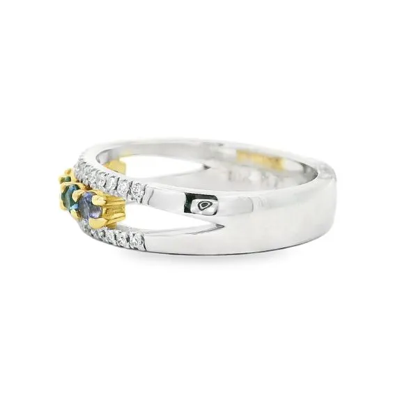 RAINBOW SAPPHIRE AND DIAMOND RING Image 2 Aires Jewelers Morris Plains, NJ