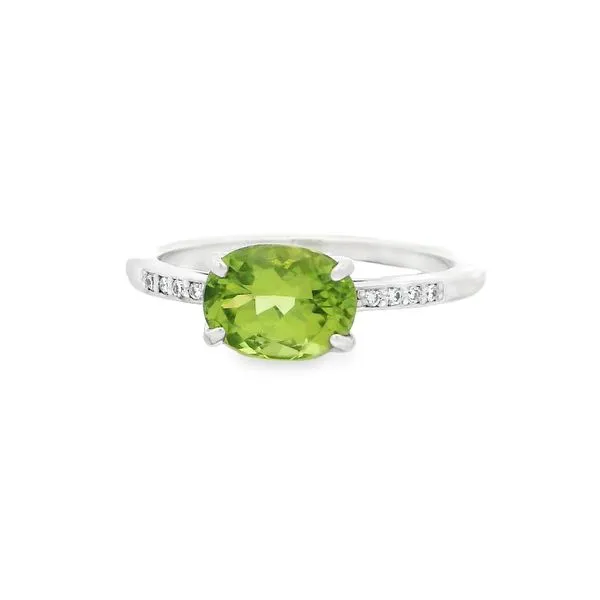 PERIDOT AND DIAMOND RING Aires Jewelers Morris Plains, NJ
