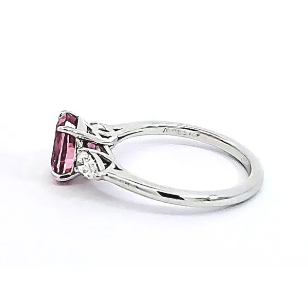 Aires Pink Sapphire and Diamond Ring Image 3 Aires Jewelers Morris Plains, NJ
