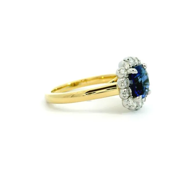 Aires Sapphire and Diamond Ring Image 2 Aires Jewelers Morris Plains, NJ