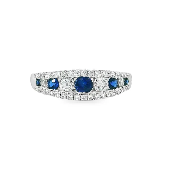 Diamond and Sapphire Ring Aires Jewelers Morris Plains, NJ