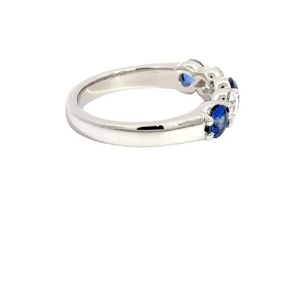 Diamond and Sapphire Ring Image 2 Aires Jewelers Morris Plains, NJ