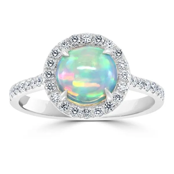 Diamond and Opal Ring Aires Jewelers Morris Plains, NJ