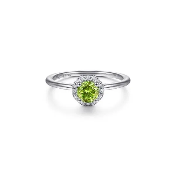 Gabriel & Co Diamond and Peridot Ring Aires Jewelers Morris Plains, NJ