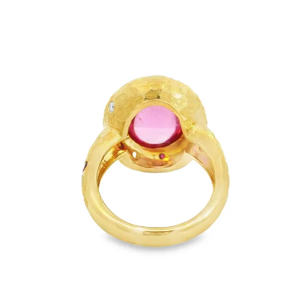 Aires Signature Pink Tourmaline Ruby and Diamond Ring Image 5 Aires Jewelers Morris Plains, NJ