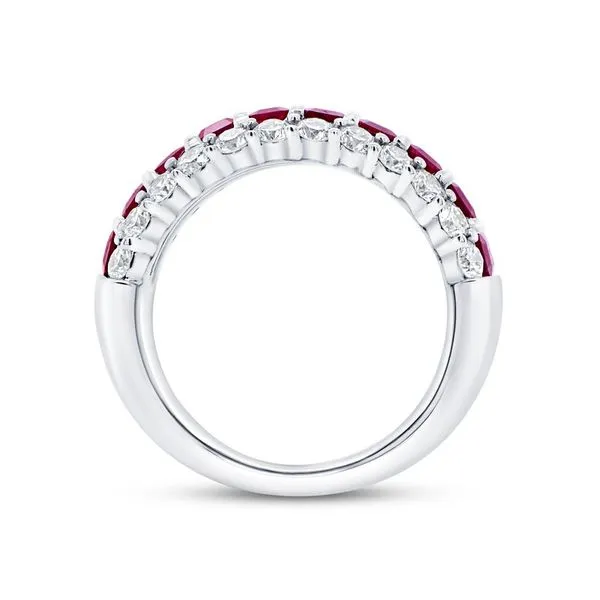 Uneek Ruby and Diamond Ring Image 2 Aires Jewelers Morris Plains, NJ